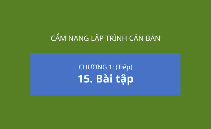 Bài tập lập trình căn bản